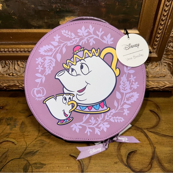 Disney Parks Beauty and the Beast Cosmetic Case by Vera Bradley New with Tag HTF - Picture 2 of 16